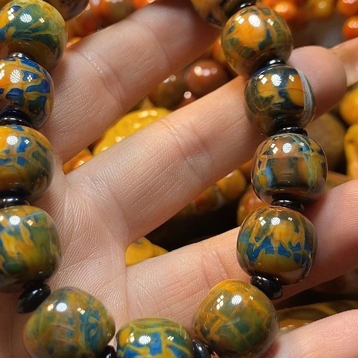 鹰***石玛瑙/玉髓未镶嵌手链