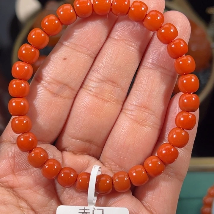 南红玛瑙未镶嵌老型单圈7mm