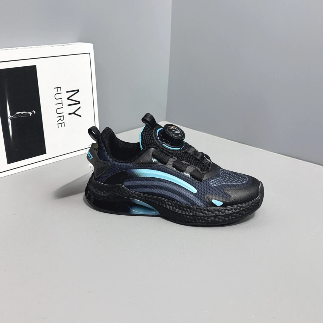 双网儿童旋转扣跑鞋男童慢跑女童防滑运动鞋575