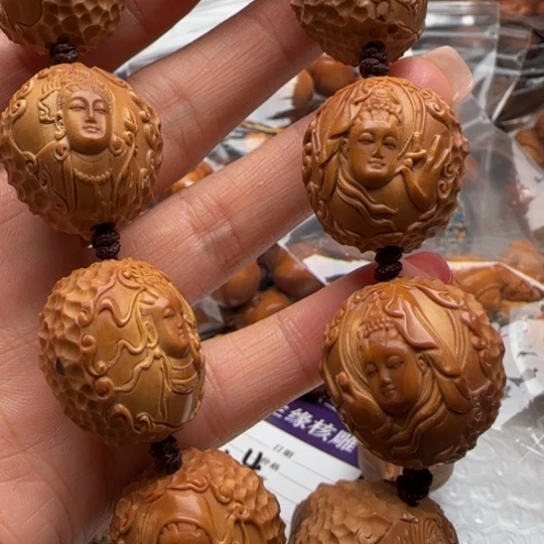 橄榄核手串橄榄雕工艺的