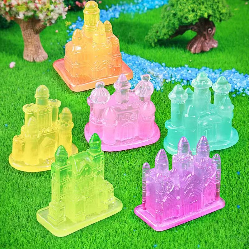【许愿款】夜光欧式梦幻城堡diy创意微摆件装饰树脂配件
