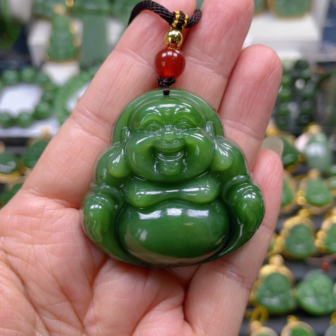 和田玉(碧玉)吊坠(不含链)未镶嵌