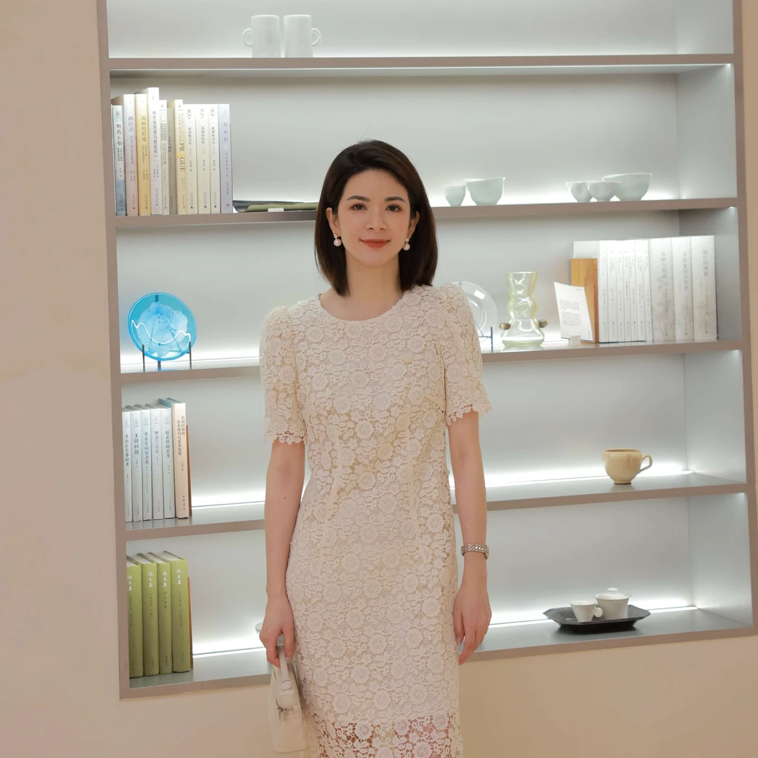 ANGELIAORIGINAL水溶蕾丝重工收腰显瘦温柔风质感连衣裙#379