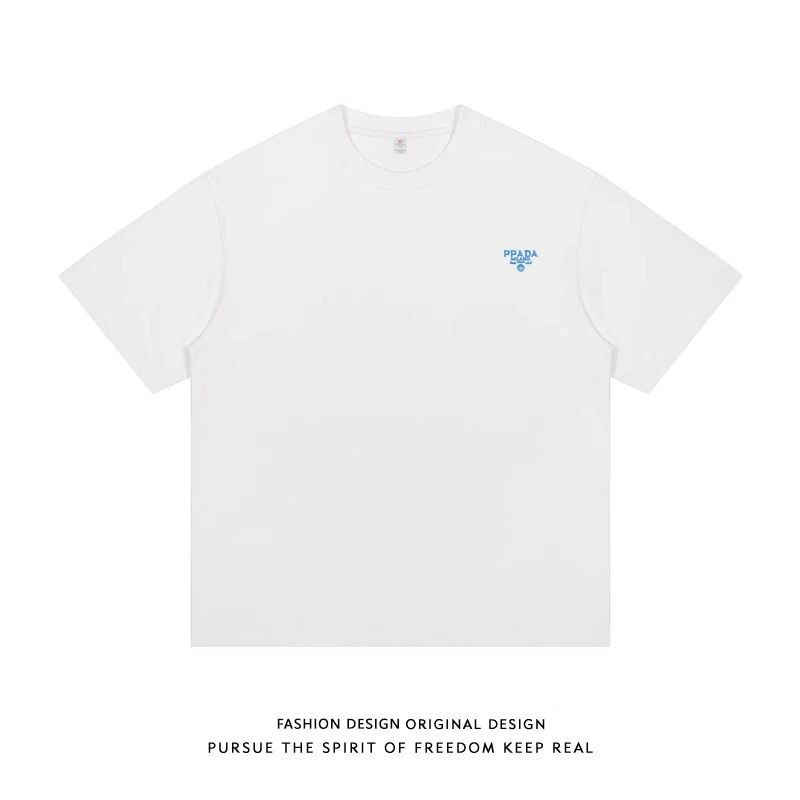 【刺绣款】圆领打底衫短袖t恤宽松男女半袖上衣夏季潮DT01-G7108