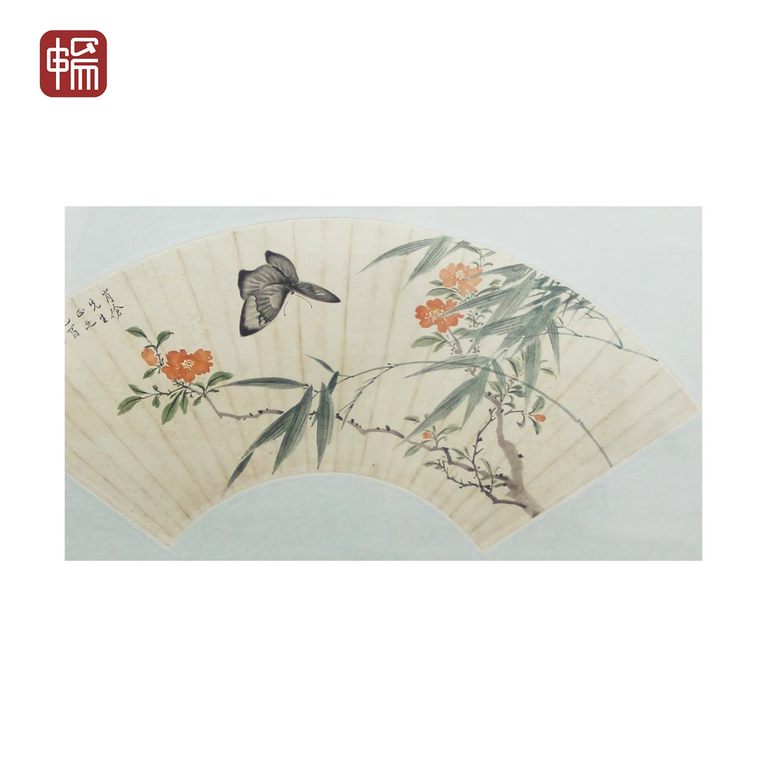T889《花香蝶舞》 52*19(0.89)纸本镜框  ZP