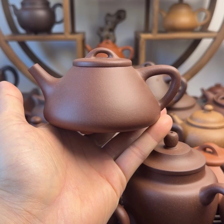 紫砂茶壶子冶石瓢200cc台西嫩底槽清