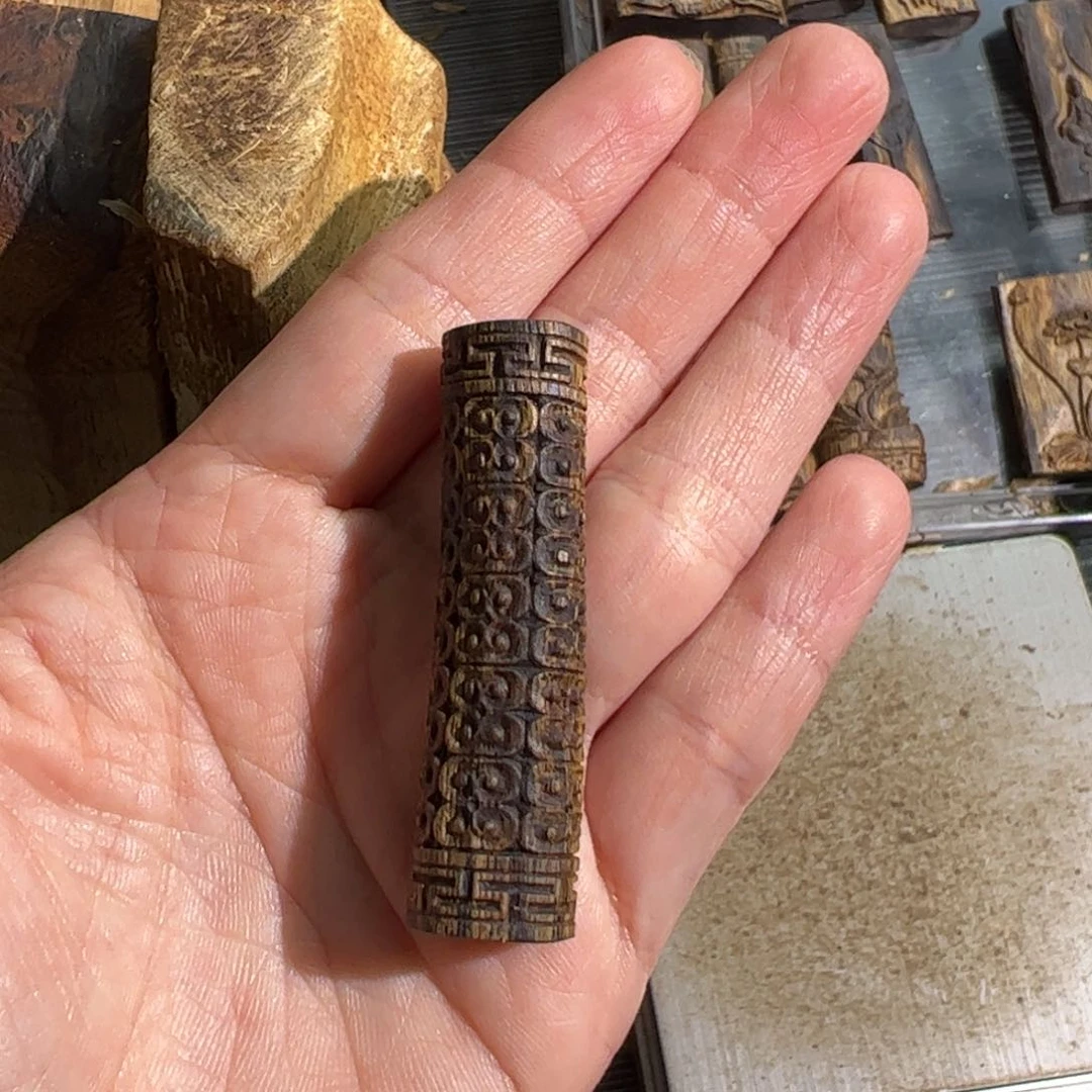 沉香吊坠白棋楠吊坠雕刻3.5克