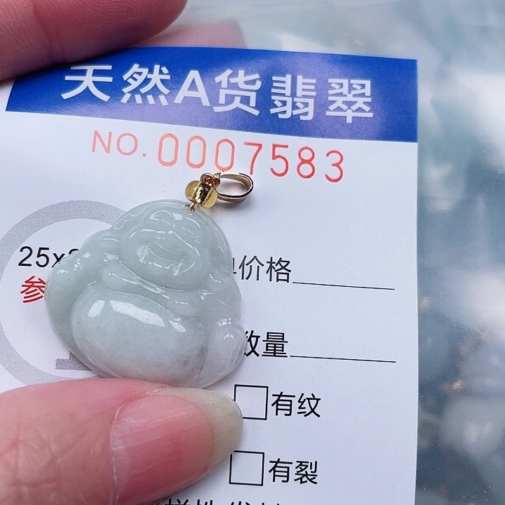 翡翠未镶嵌吊坠(不含链)