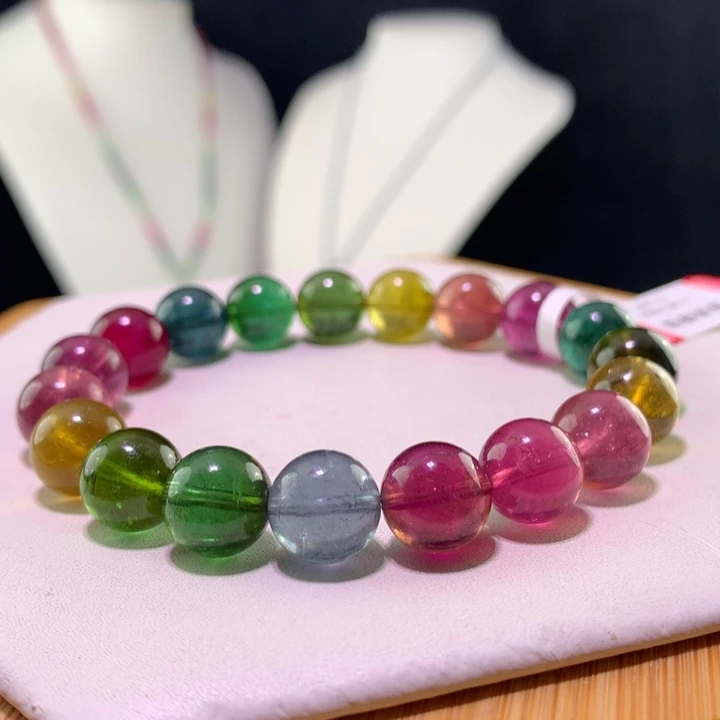 双色碧玺手链未镶嵌