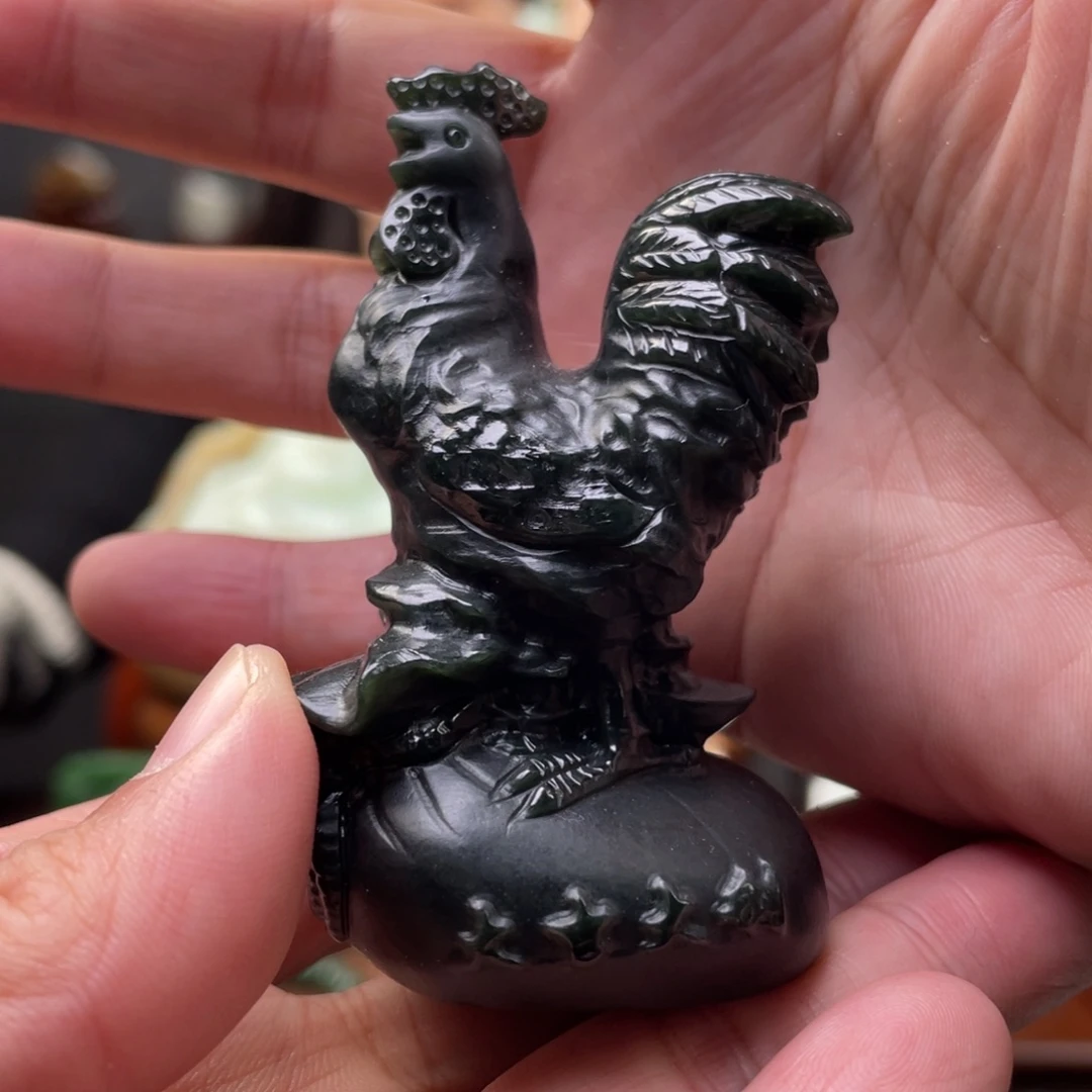 和田玉未镶嵌把件