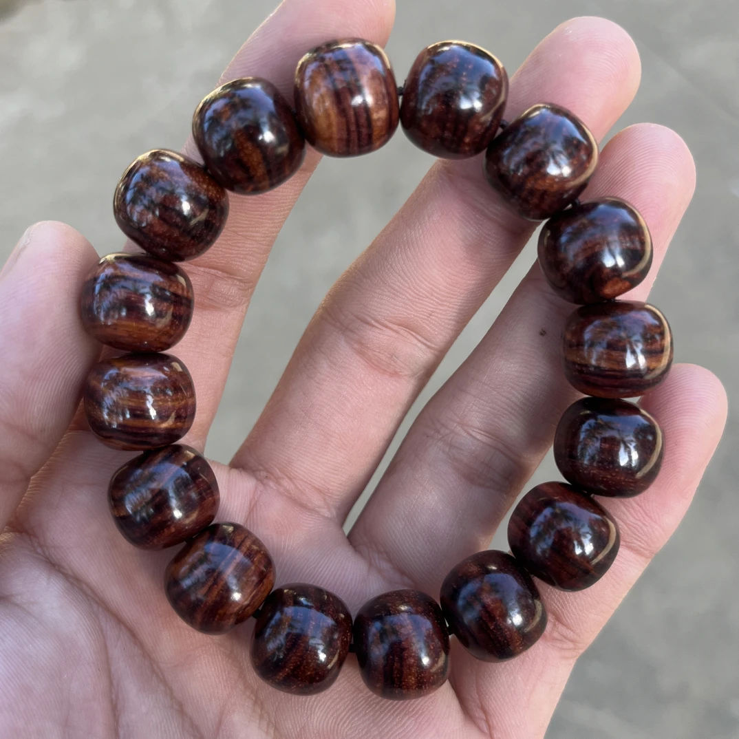 【产地直销】海南黄花梨1314紫油梨横纹手串多样发一