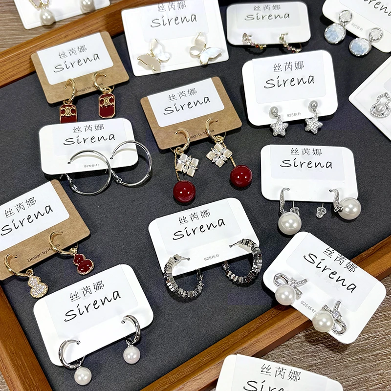 铜合金锆石耳饰 铜合金 锆石耳饰耳环 耳圈下单对应价格