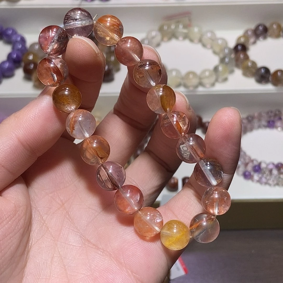 水晶手链未镶嵌胶花10.8