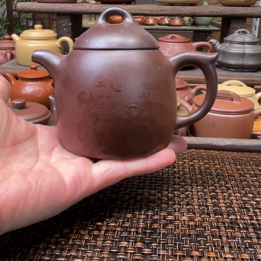 紫砂茶壶宜兴原矿紫砂手工制210