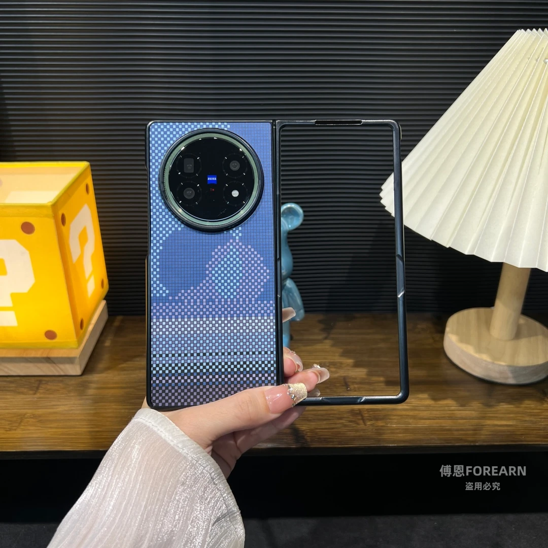 适用于vivo XFold5手机壳vivoxfold5折叠屏全包防摔凯夫拉纹高档