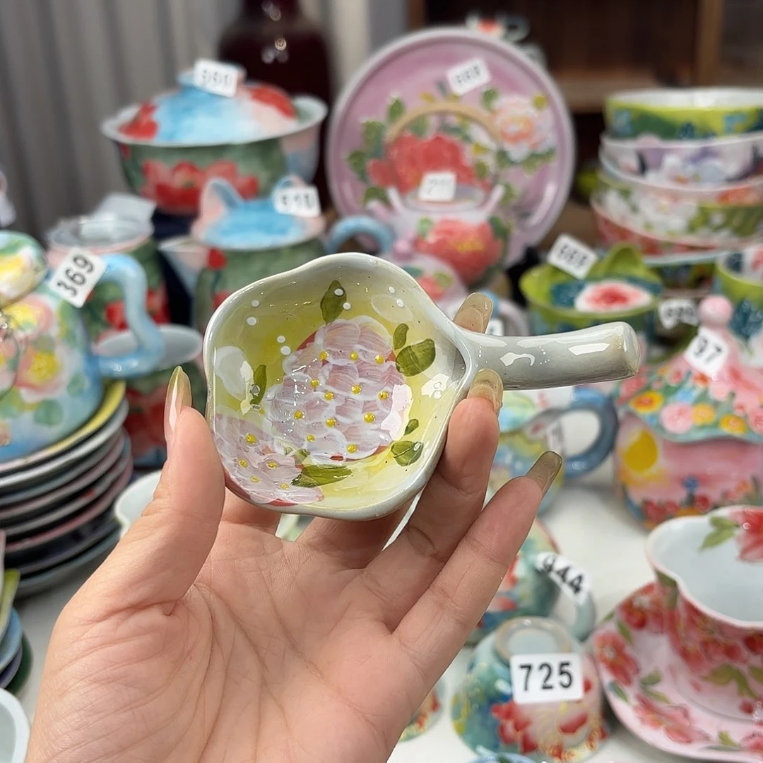 景德镇手绘高温釉下彩陶瓷茶具