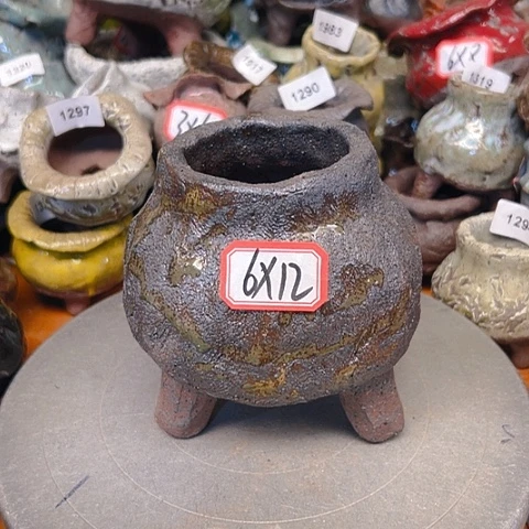 粗陶花盆手工花盆制作