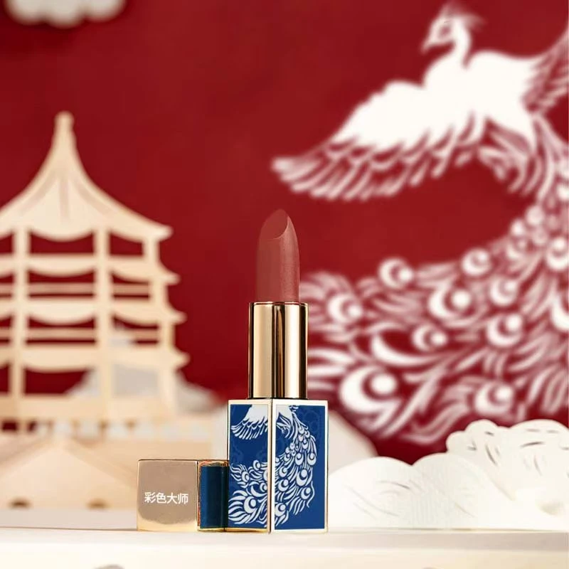 XAQISU虾青素口红丝滑轻薄滋润显白中国风彩色显色柔雾臻润丝滑19