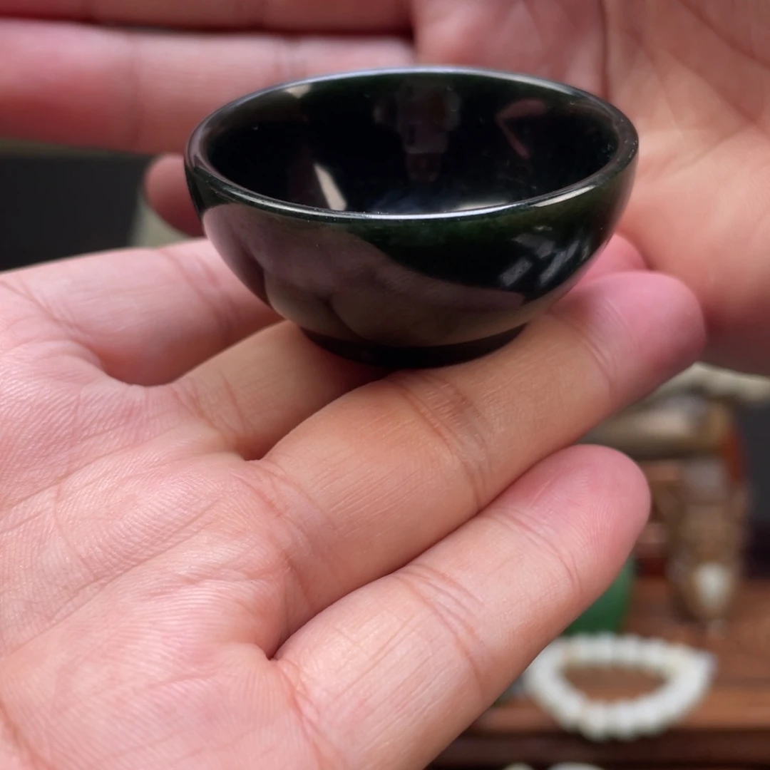 未镶嵌和田玉摆件和田玉茶杯未镶嵌
