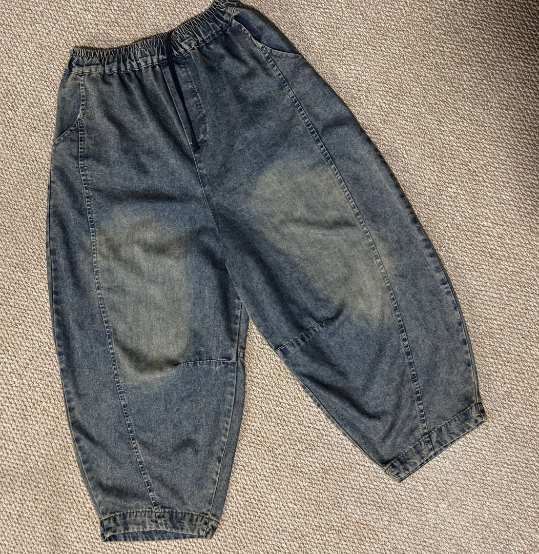 C3152春夏设计感短裤女纯色后口袋裙裤