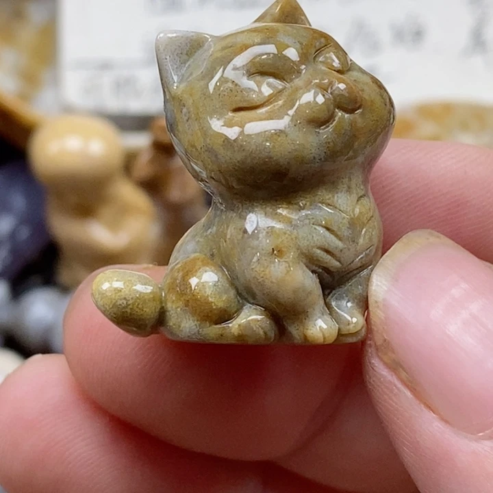颈饰未镶嵌硅化珊瑚(珊瑚玉)小摆件