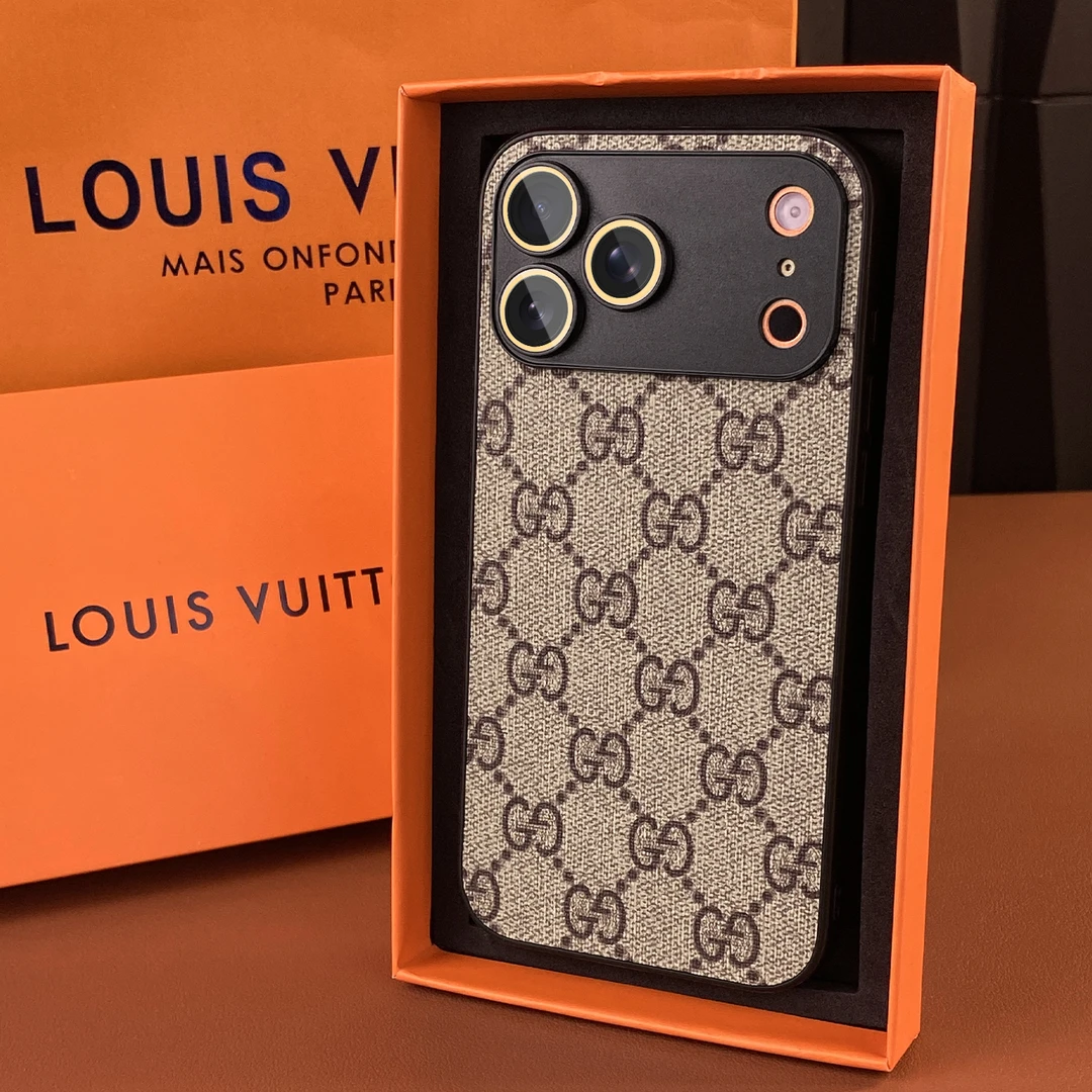 高级适用iphone17promax手机壳苹果16全包镜头膜15/14/13皮质潮牌