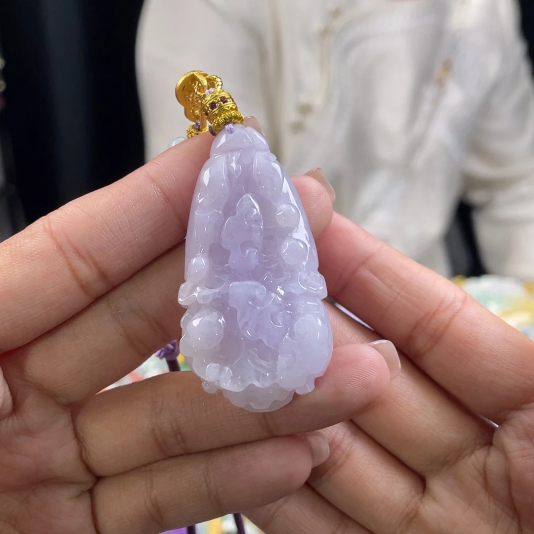 翡翠颈饰未镶嵌代编织
