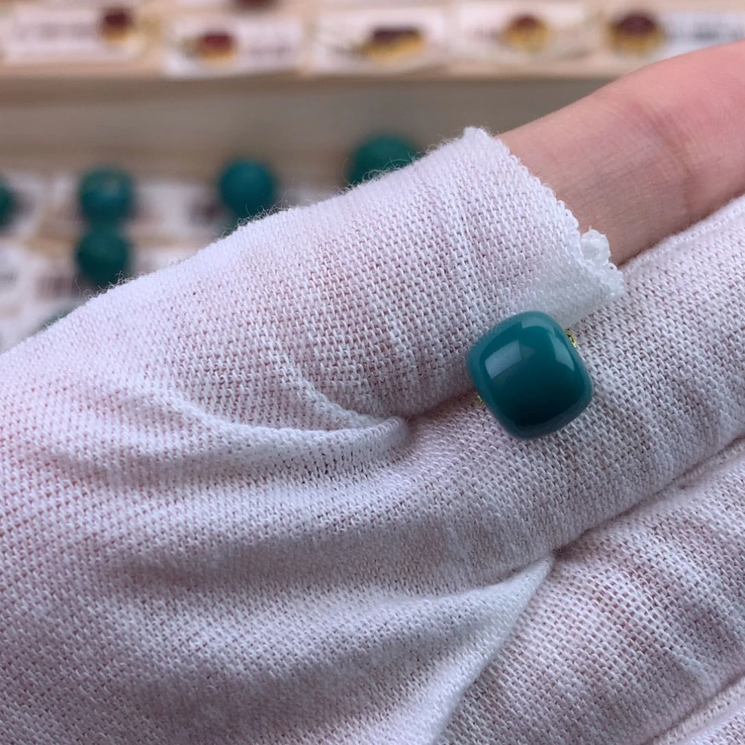 绿松石未镶嵌配饰蕊8.8*7.6