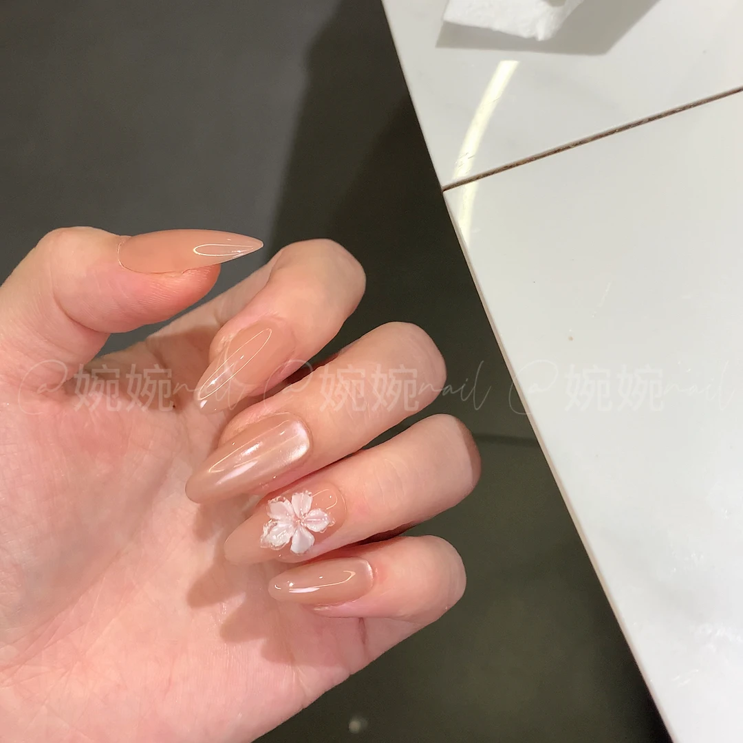 【白水女】纯手工百搭立体冰花气质设计穿戴甲