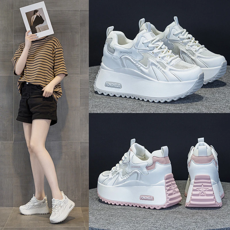 西瑞女鞋网红百搭厚底韩版时尚秋季新款低帮松糕鞋ins