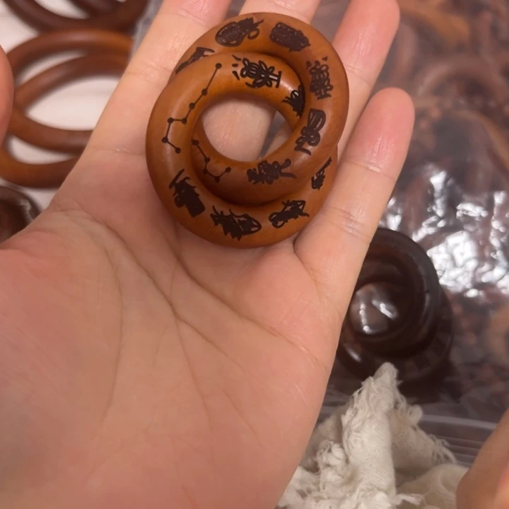 枣木墨*内径25乾坤圈枣木