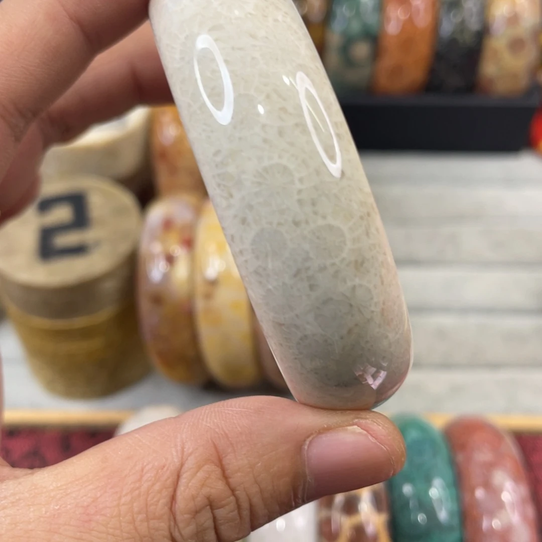 未镶嵌手镯硅化玉