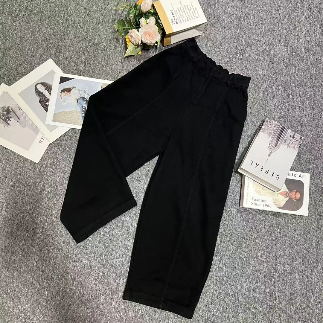 洋气款宽松百搭九分休闲裤6635