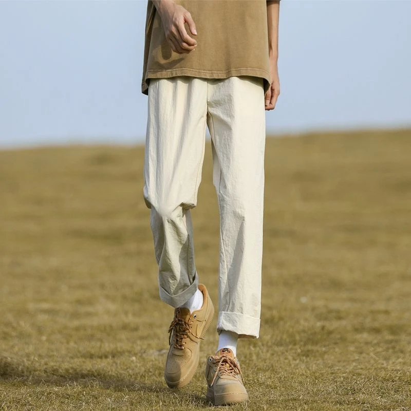 2025春秋港风潮流男日系休闲裤春季潮流长裤高品质重磅时尚休闲裤