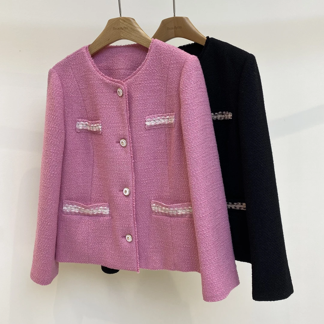 2025飞秒《轰趴》秋冬气质短款时尚百搭法式小香风外套