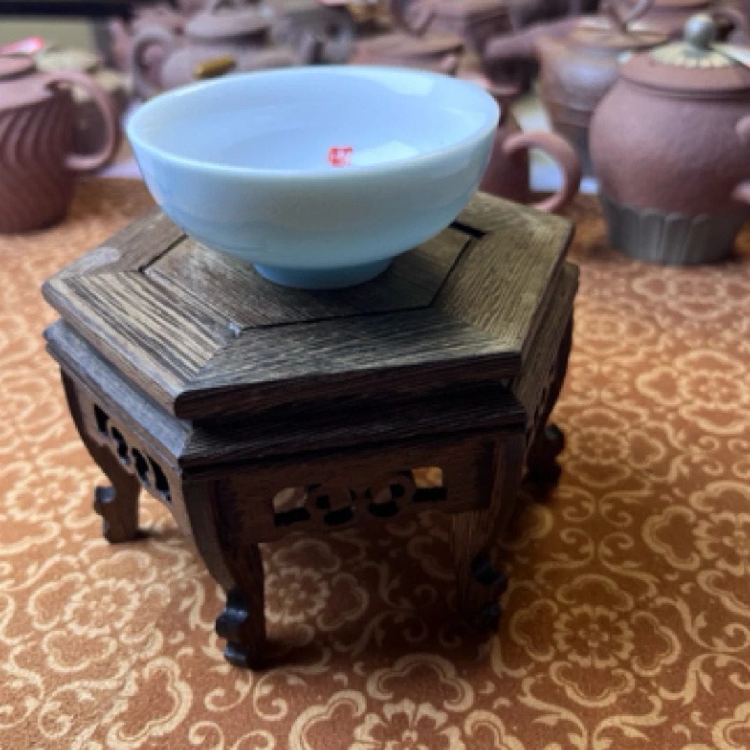 40ml手绘青瓷客杯