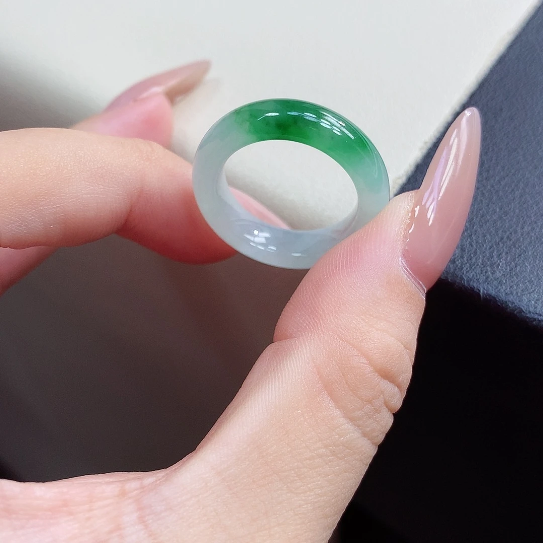 翡翠未镶嵌戒指14号