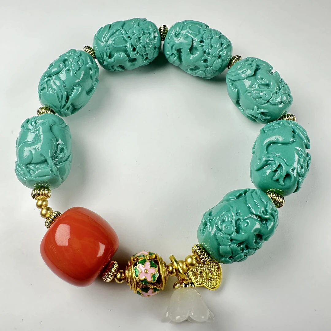 X032轻奢霁 蓝 砂手串 多样性发其一