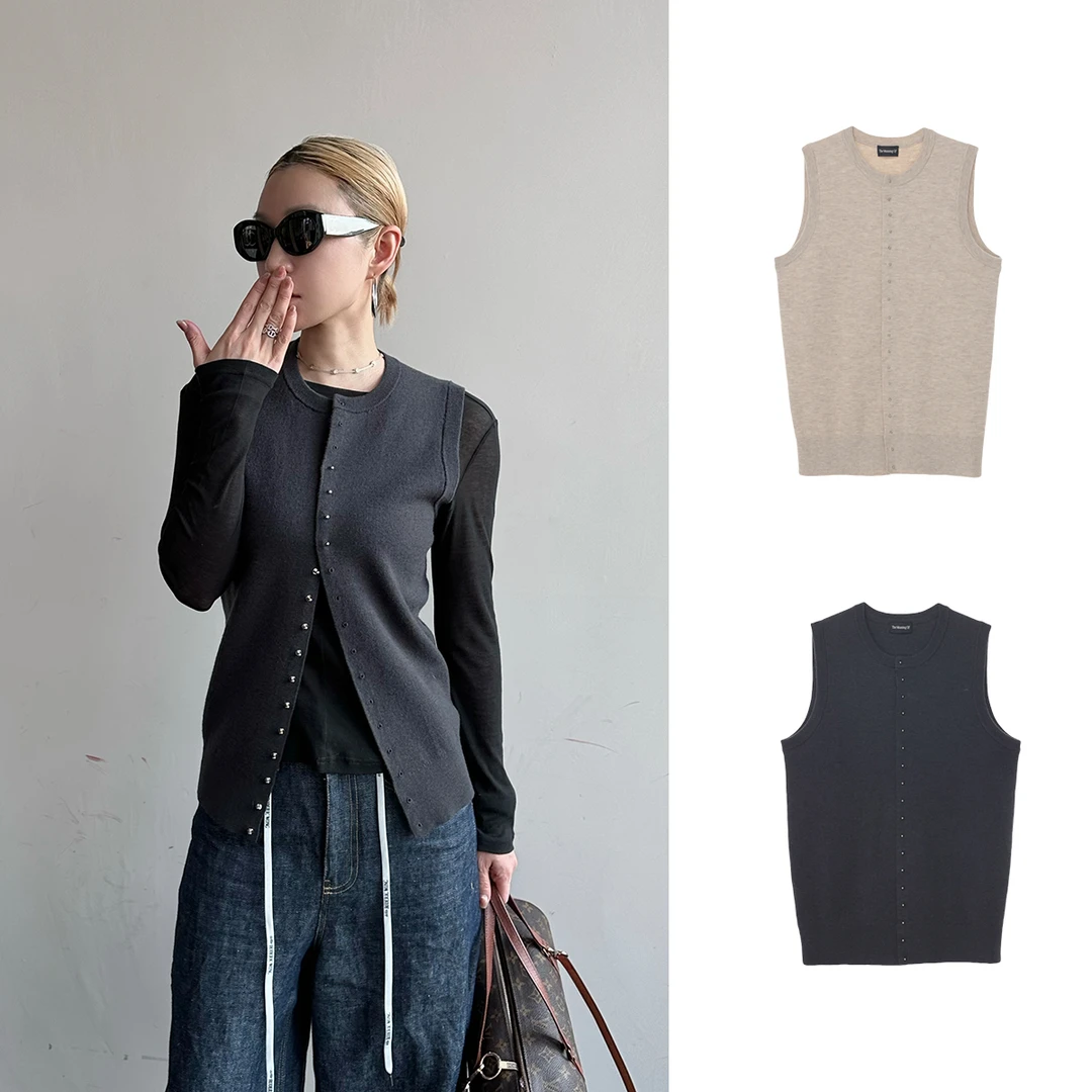 THE MEANING OF 设计师品牌 25春夏新品圆领针织马甲SOLSOL买手店