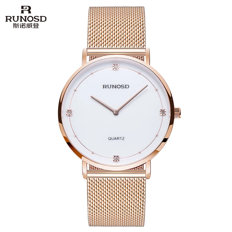 RUNOSD R/斯诺威登5208经典女士手表石英表防水情侣手表