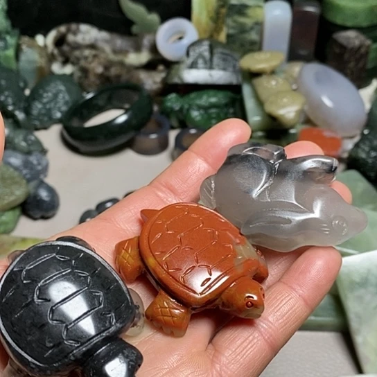 【闪购商品】石英质玉珠宝半成品未镶嵌西***?