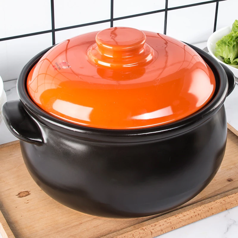 康舒陶瓷砂锅深款汤锅耐热炖锅耐高温大容量煲汤煮粥炖菜焖煮烹饪