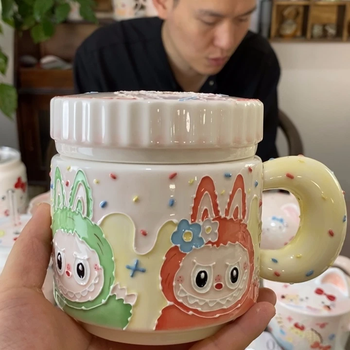 瓷片?****?景德镇釉下彩手绘海川杯