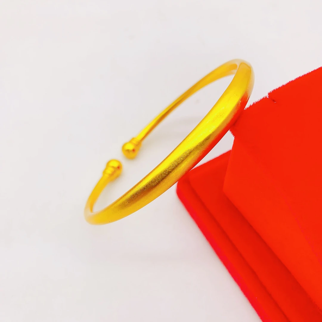 光面素圈精工打磨开口手镯