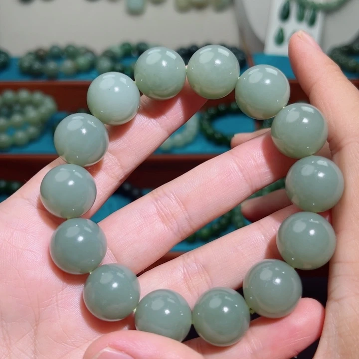 和田玉未镶嵌手链卡16