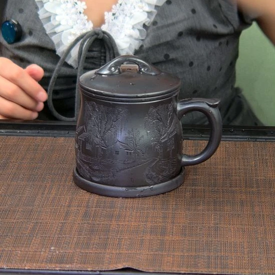 茶杯紫砂高货放漏