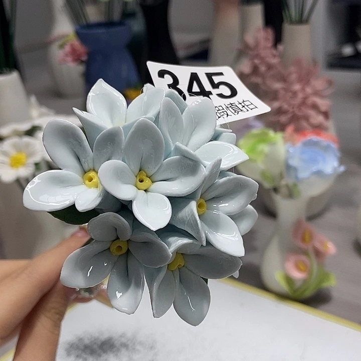 陶瓷纯手工捏花设计