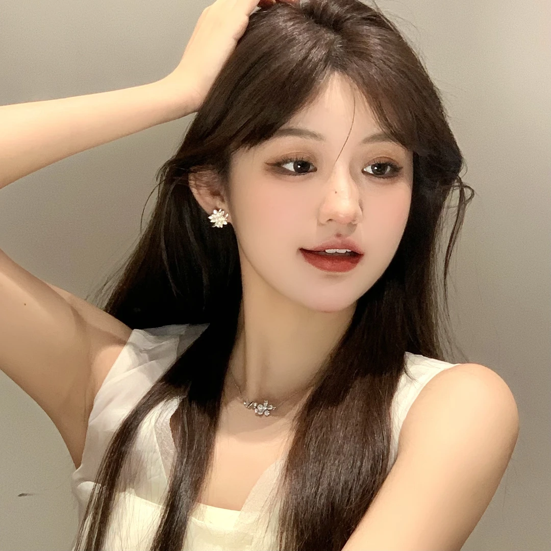 FULL GIRLISH耳环00285精致花朵简约耳钉耳饰