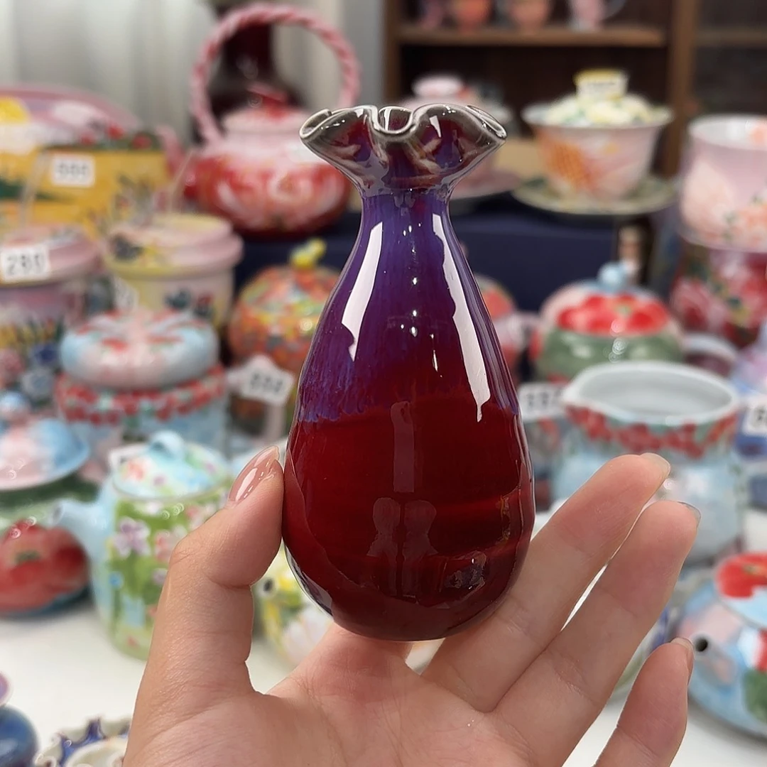 景德镇手绘高温釉下彩陶瓷茶具