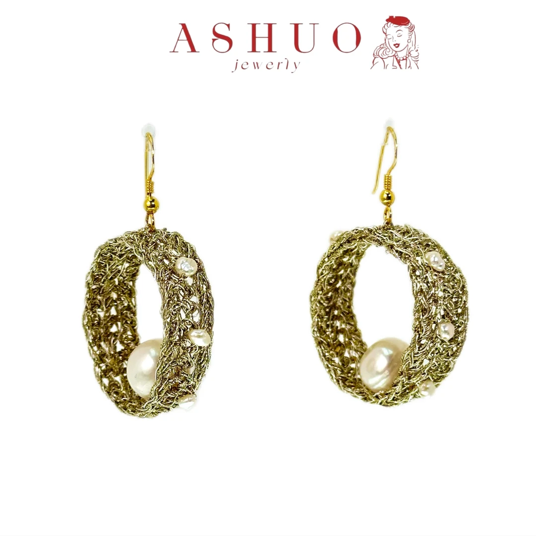 铜合金耳饰 阿烁中古 as11025